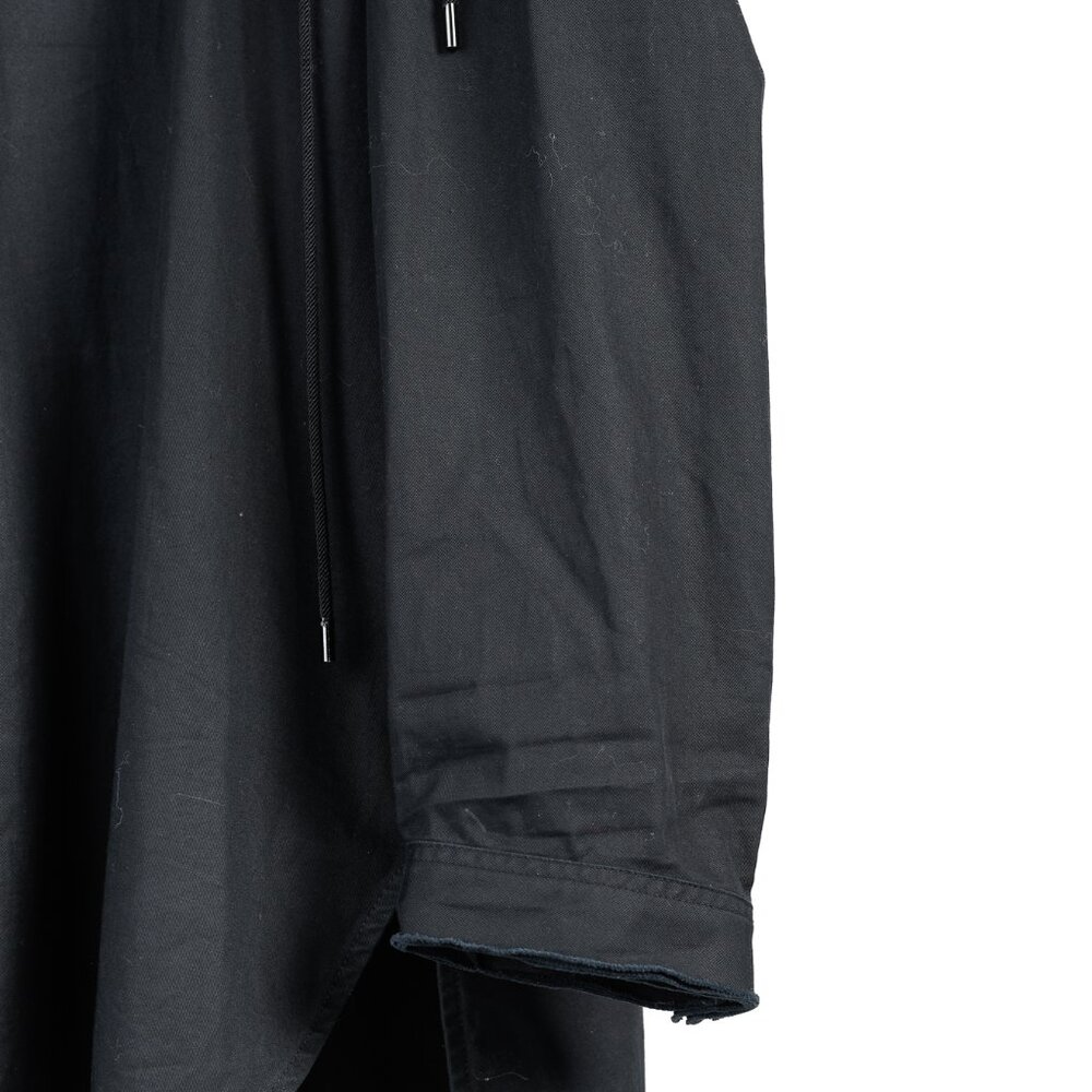 Ellery Rail Road Black Cotton Oversized Lace-Up Shirt - Picture 8 of 16